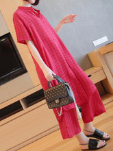 Loose Solid Chiffon Lapel Wide-Leg Suits